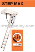 ROOFLITE - FENSTRO Půdní skládací schody STEP MAX rozměr 55/120cm